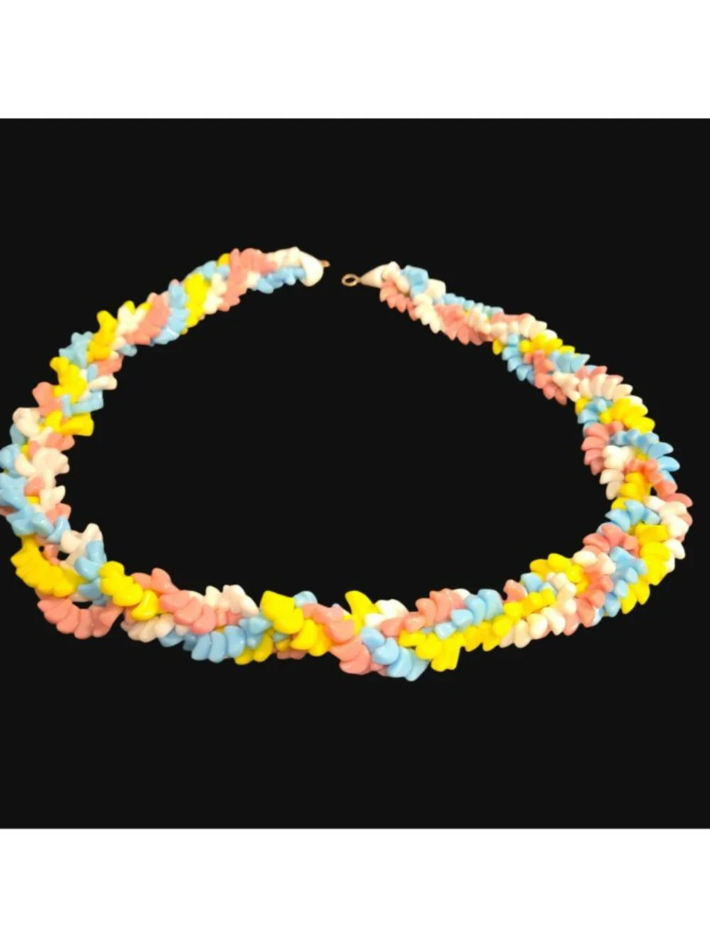 Vintage Napier Fruit salad necklace stone chunky tutti fruity pastel Jewelry 25